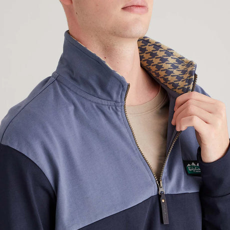 Ridgeline Mens Salthouse Zip Top #colour_navy-multi