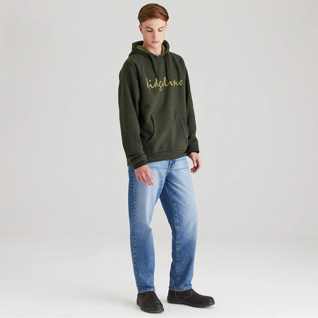 Ridgeline Mens Signature Hoodie #colour_deep-forest