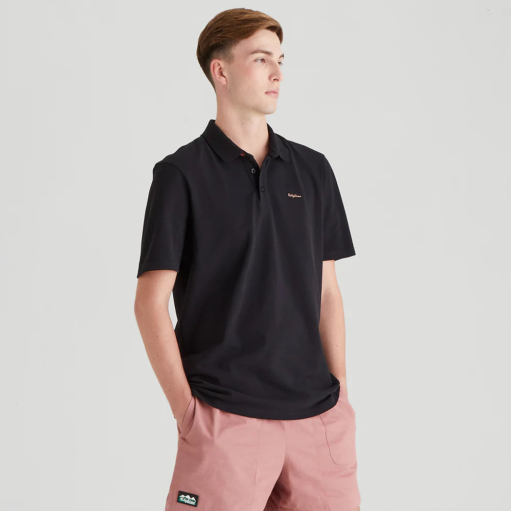 Ridgeline Mens Signature Polo #colour_black