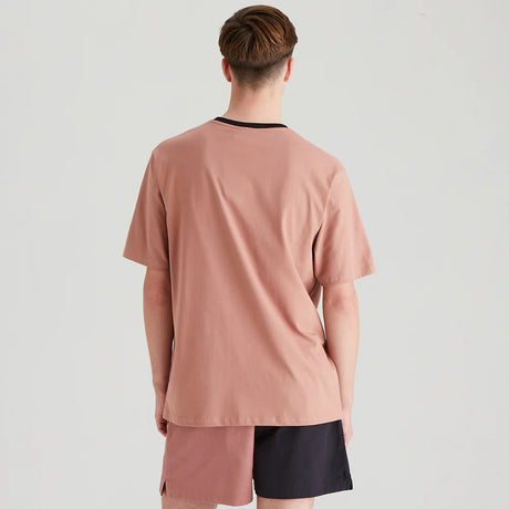 Ridgeline Mens Signature T Shirt #colour_dusky-pink