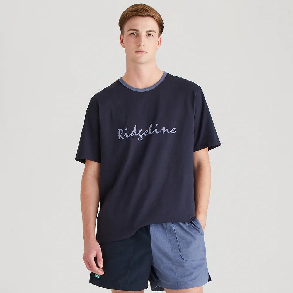 Ridgeline Mens Signature T Shirt #colour_navy