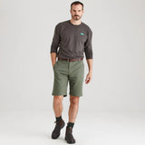 Ridgeline Mens Waxham Shorts #colour_khaki-green