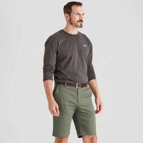 Ridgeline Mens Waxham Shorts #colour_khaki-green