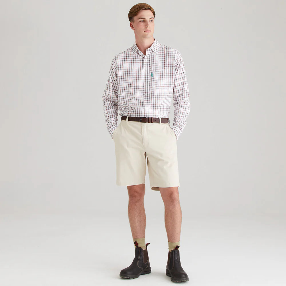 Ridgeline Mens Waxham Shorts #colour_stone