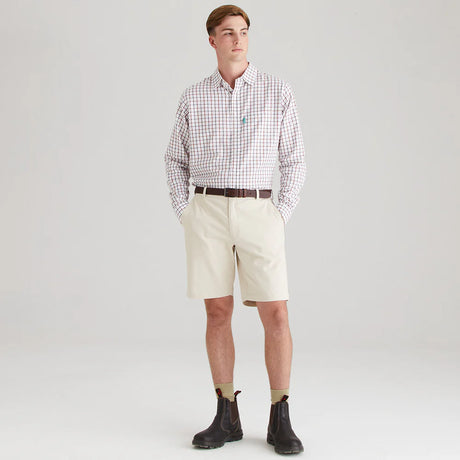 Ridgeline Mens Waxham Shorts #colour_stone