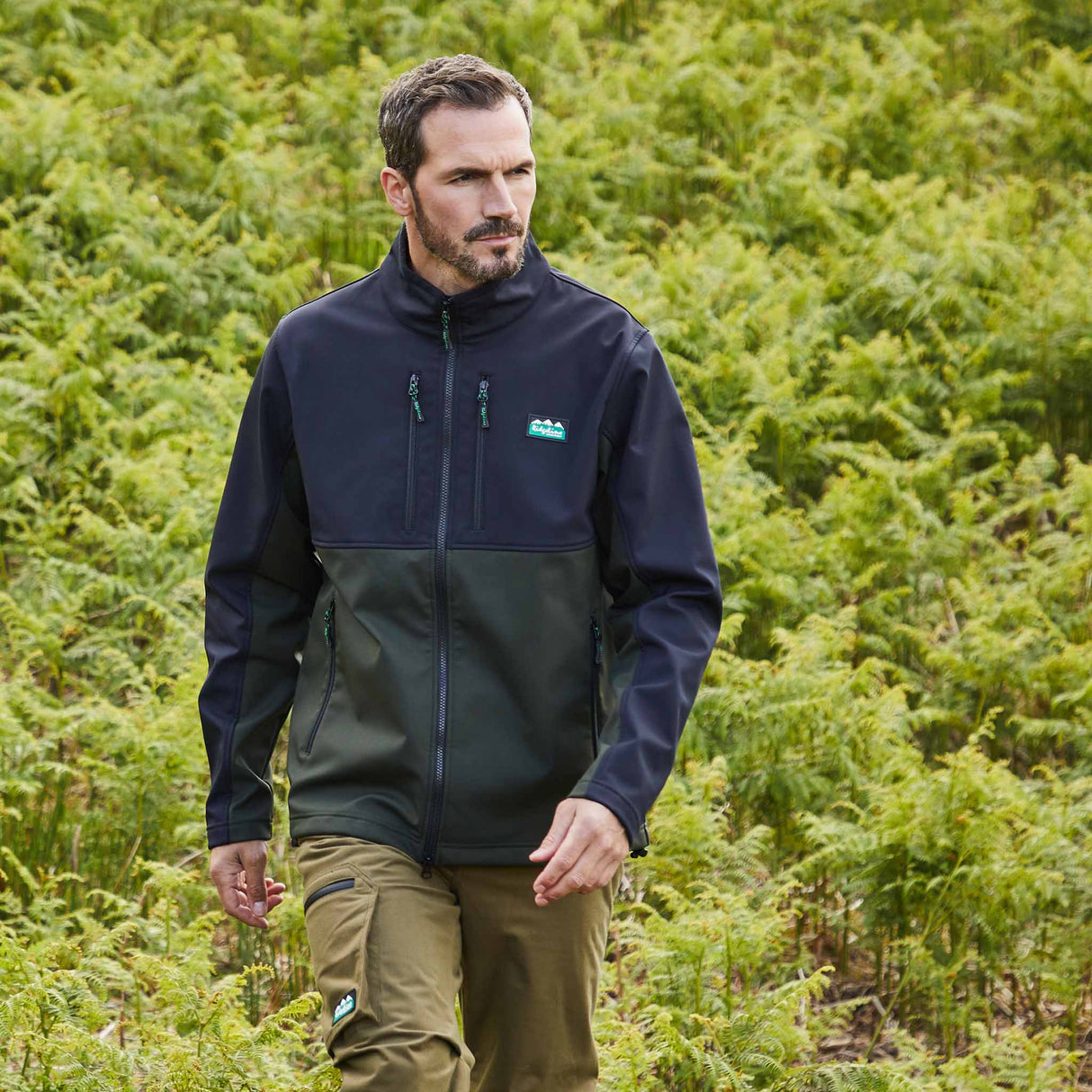 Ridgeline Mens Ranger 24 Jacket #colour_deep-forest-black