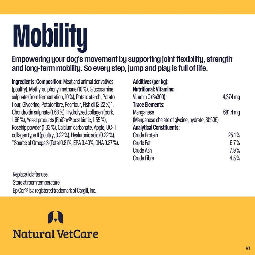 Natural Vet Care Mobility Joint Supplement for Dogs