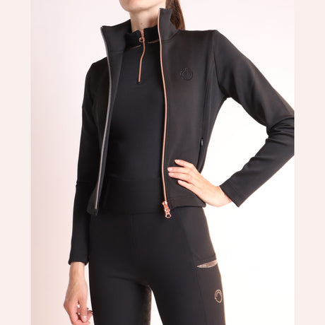 Montar MoTina Softshell Jacket With Tone in Tone Crystals  #colour_black