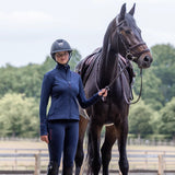 EQUIDRY Women's Water Repellent Zip up Top #colour_navy-raspberry