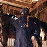 EQUIDRY Women's Thick Fleece Evolution Fixed Hood #colour_navy-navy