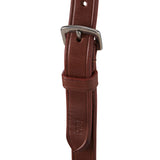 Equestro Leather Adjustable Buckle Collier Martingale #colour_cognac