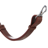 Equestro Leather Adjustable Buckle Collier Martingale #colour_cognac
