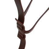 Equestro Leather Adjustable Buckle Collier Martingale #colour_brown