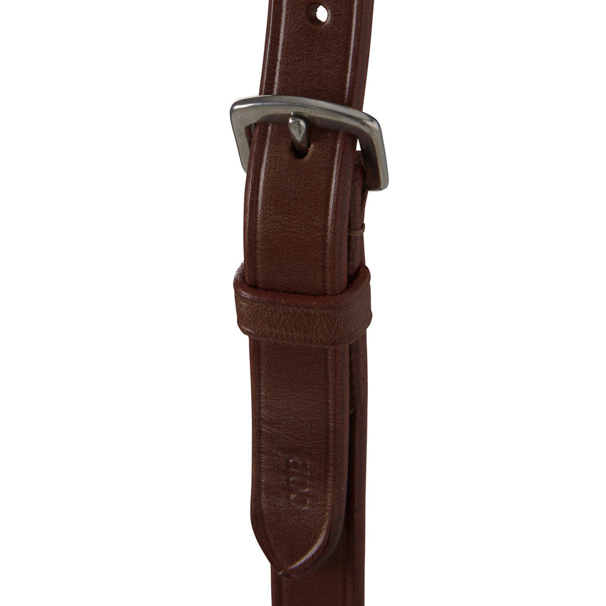 Equestro Leather Adjustable Buckle Collier Martingale #colour_brown