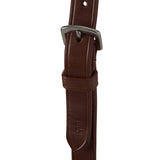 Equestro Leather Adjustable Buckle Collier Martingale #colour_brown