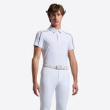 Rider's Gene Men's Tech Short Sleeve with Insert Button Polo