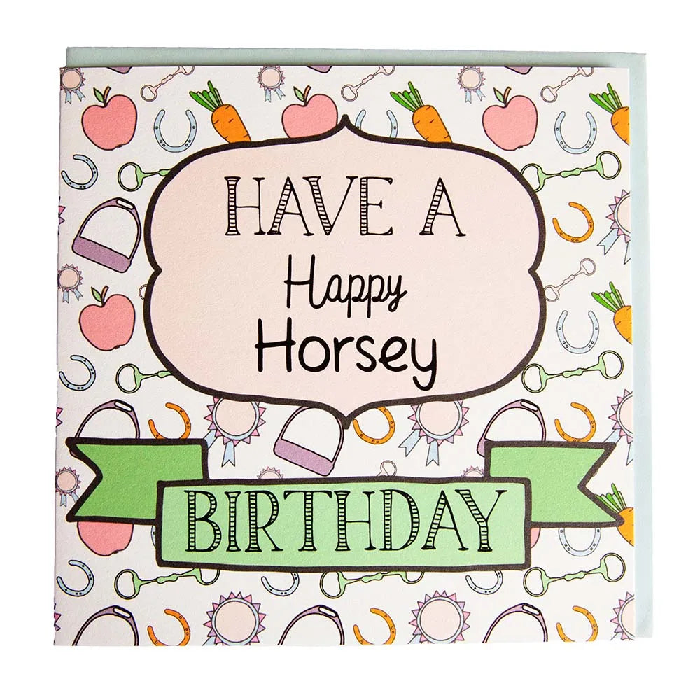 Gubblecote Beautiful Greetings Card #style_happy-horsey-birthday