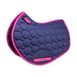 Hy Equestrian DynaMizs Ecliptic Close Contact Saddle Pad #colour_navy-magenta