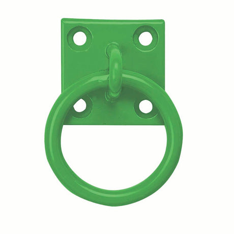 50mm x 50mm No.515/PP Perry Equestrian Chain Ring on Plate - Pack of 2 PREPACKED [Red]