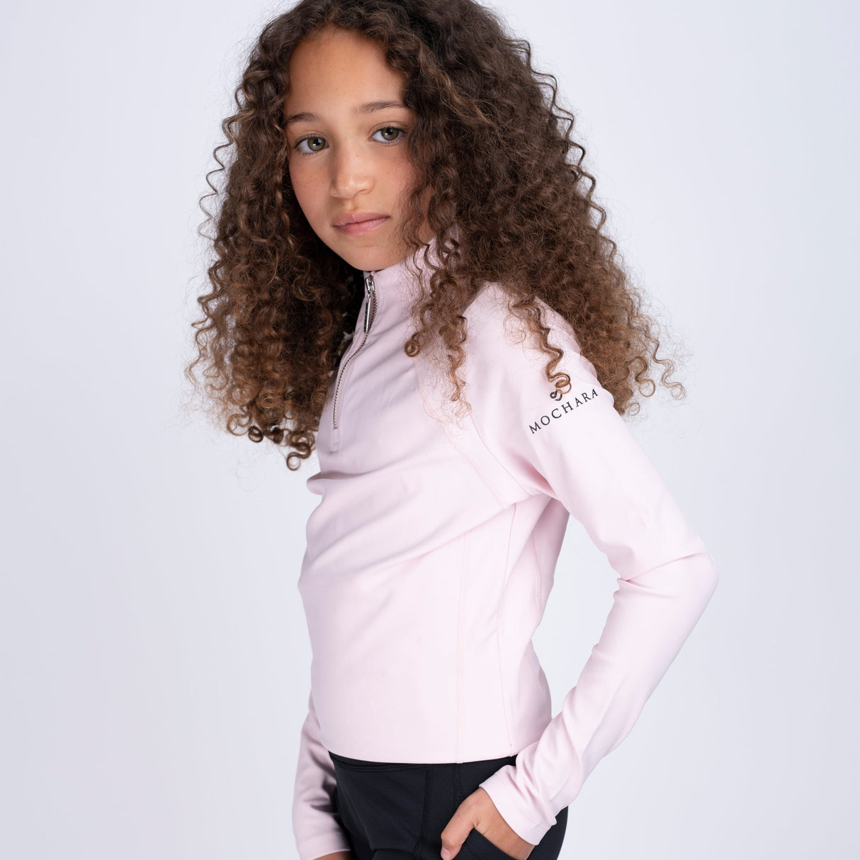 Mochara Childs Technical Recycled Base Layer #colour_baby-pink