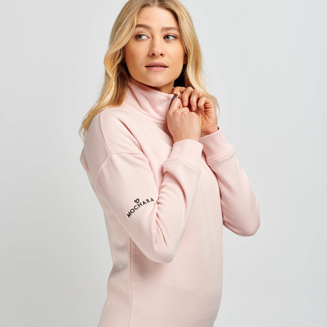 Mochara Half Zip Sweatshirt #colour_baby-pink