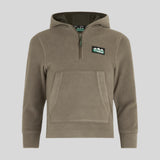 Ridgeline Kids Ballistic Long Sleeved Fleece Hoodie #colour_smokey-olive
