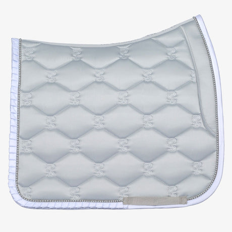 PS of Sweden Ice Grey Ruffle Pearl Dressage Saddle Pad