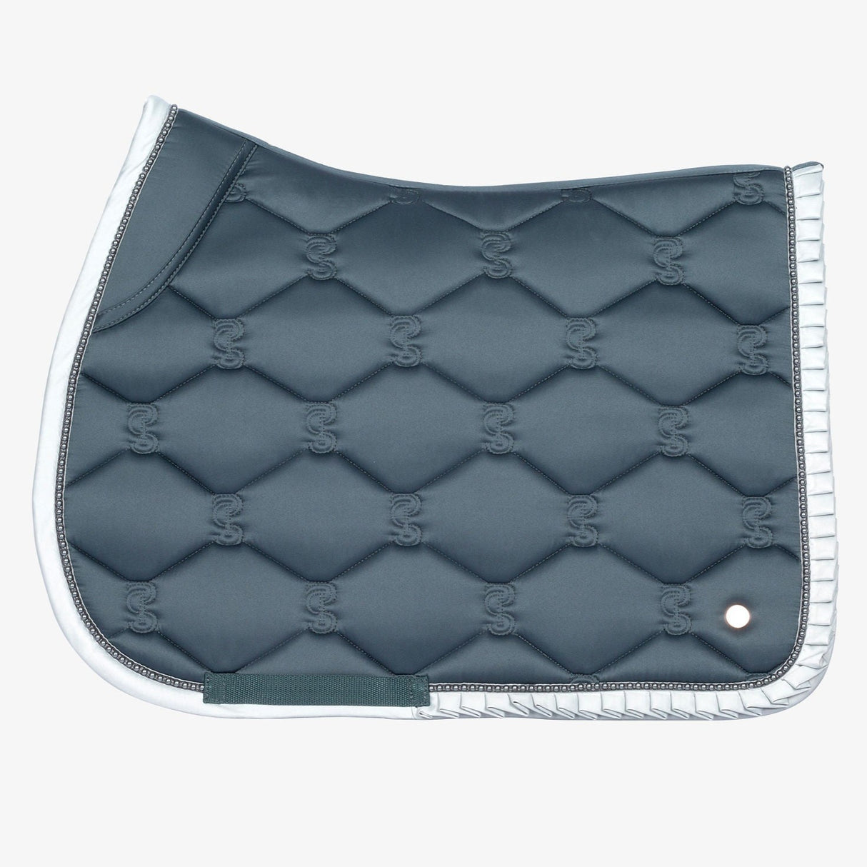 PS of Sweden Storm Blue Ruffle Pearl Jump Saddle Pad
