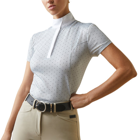 Ariat Women's Aptos Show Shirt #colour_pearl-grey-dot