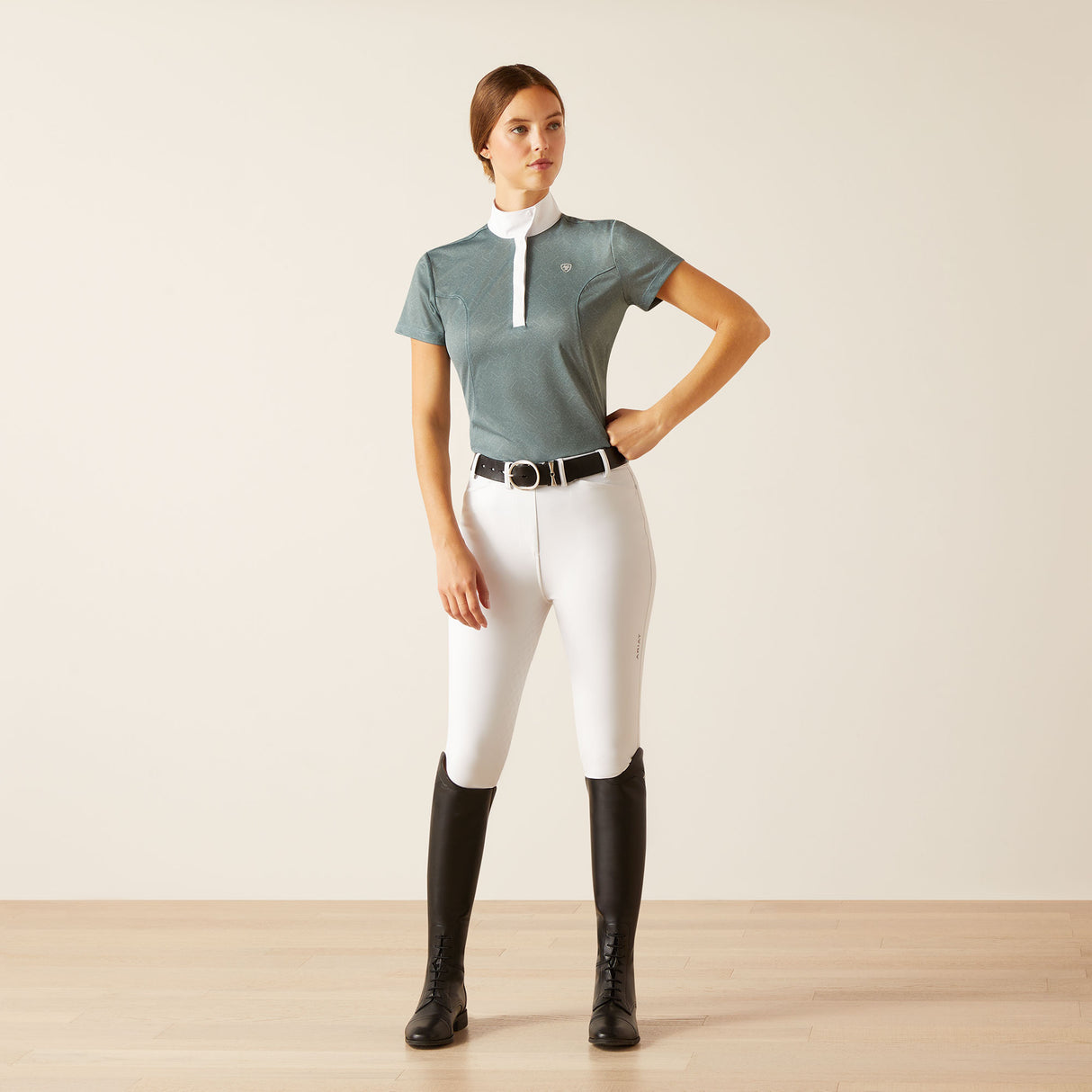Ariat Women's Aptos Show Shirt #colour_north-atlantic-bit-emboss