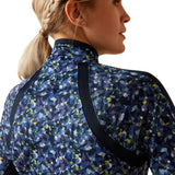 Ariat Women's Sunstopper 3.0 1/4 Zip Baselayer #colour_blue-scribble