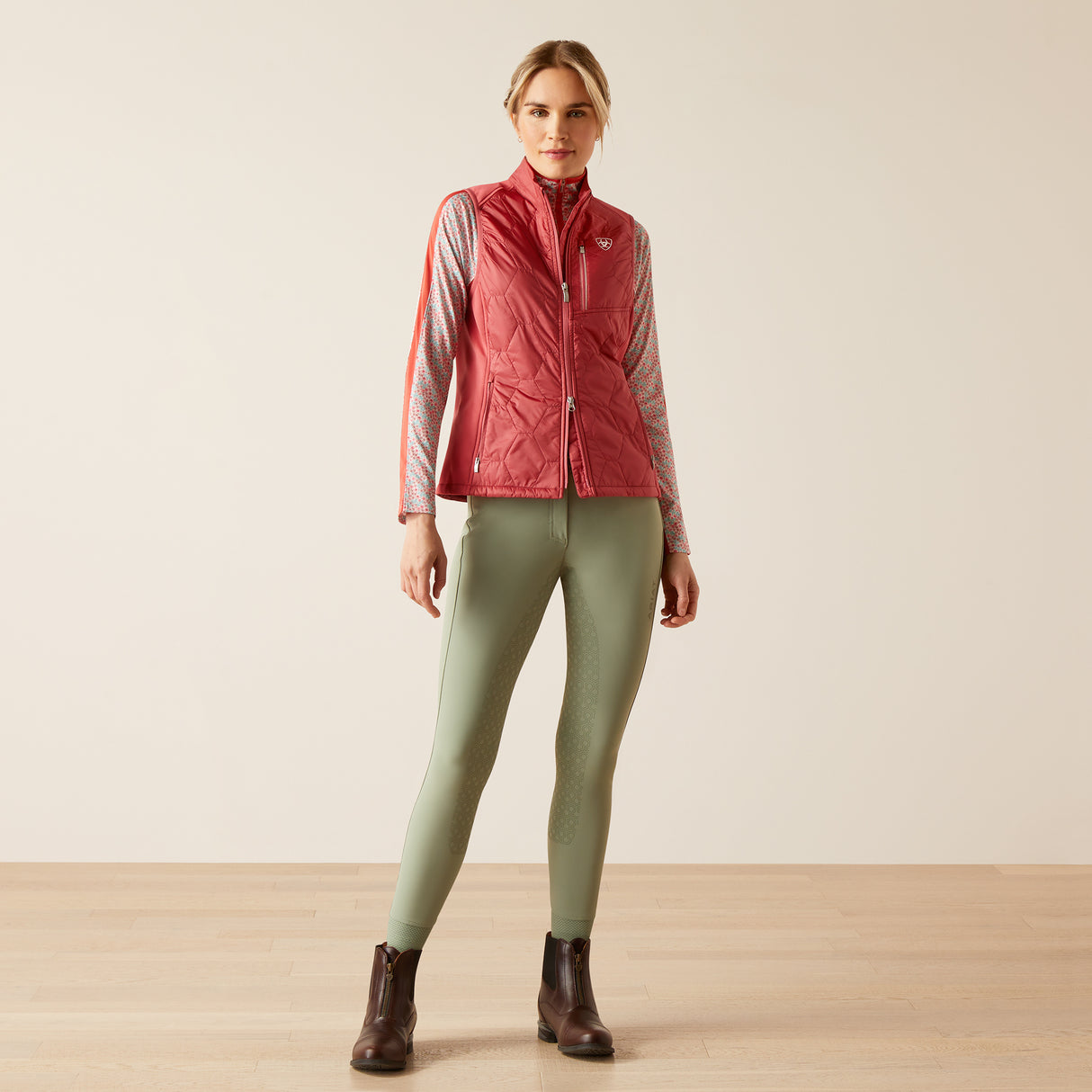 Ariat Women's Fusion Insulated Vest #colour_slate-rose