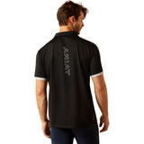 Ariat Men's Bandera 1/4 Zip Polo #colour_black