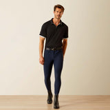 Ariat Men's Bandera 1/4 Zip Polo #colour_black