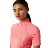 Ariat Women's Soquel 1/4 Zip Baselayer #colour_coral-paradise