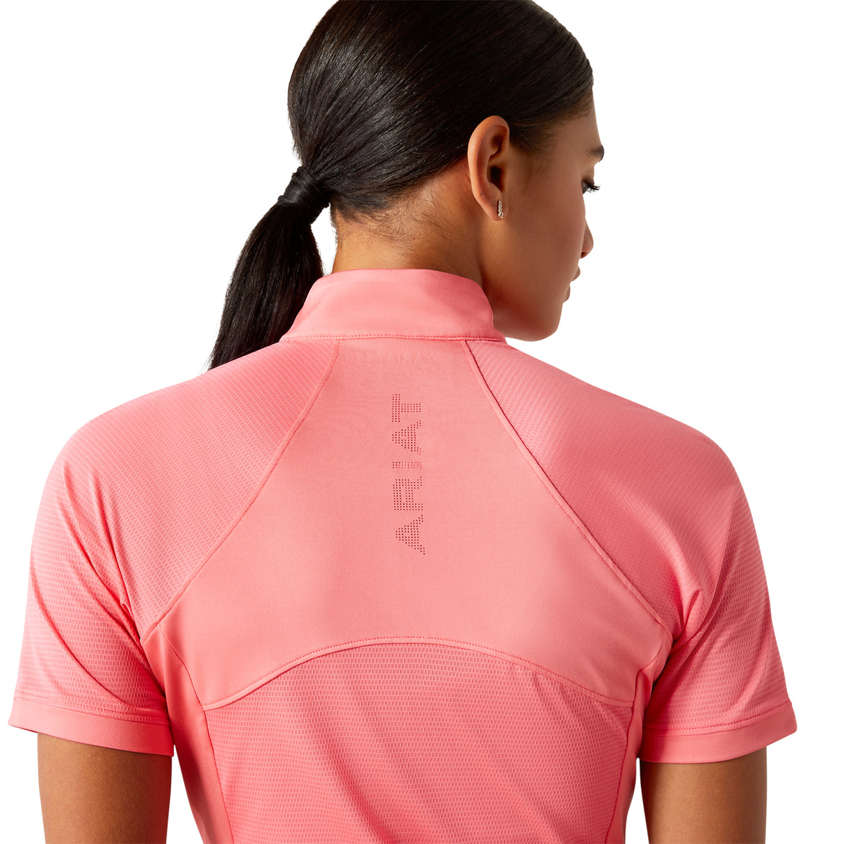 Ariat Women's Soquel 1/4 Zip Baselayer #colour_coral-paradise