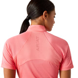 Ariat Women's Soquel 1/4 Zip Baselayer #colour_coral-paradise