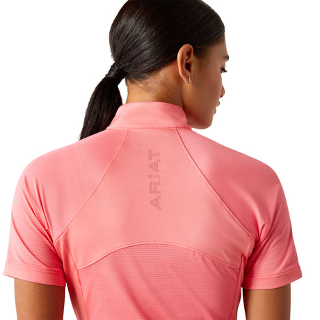Ariat Women's Soquel 1/4 Zip Baselayer #colour_coral-paradise