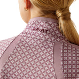Ariat Women's Sunstopper 3.0 1/4 Zip Baselayer #colour_lavender-mist-tile