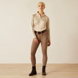 Ariat Women's Sunstopper 3.0 1/4 Zip Baselayer #colour_almond-milk