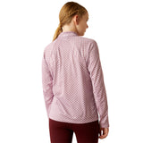 Ariat Youth Sunstopper 3.0 1/4 Zip Baselayer #colour_lavender-mist-tile