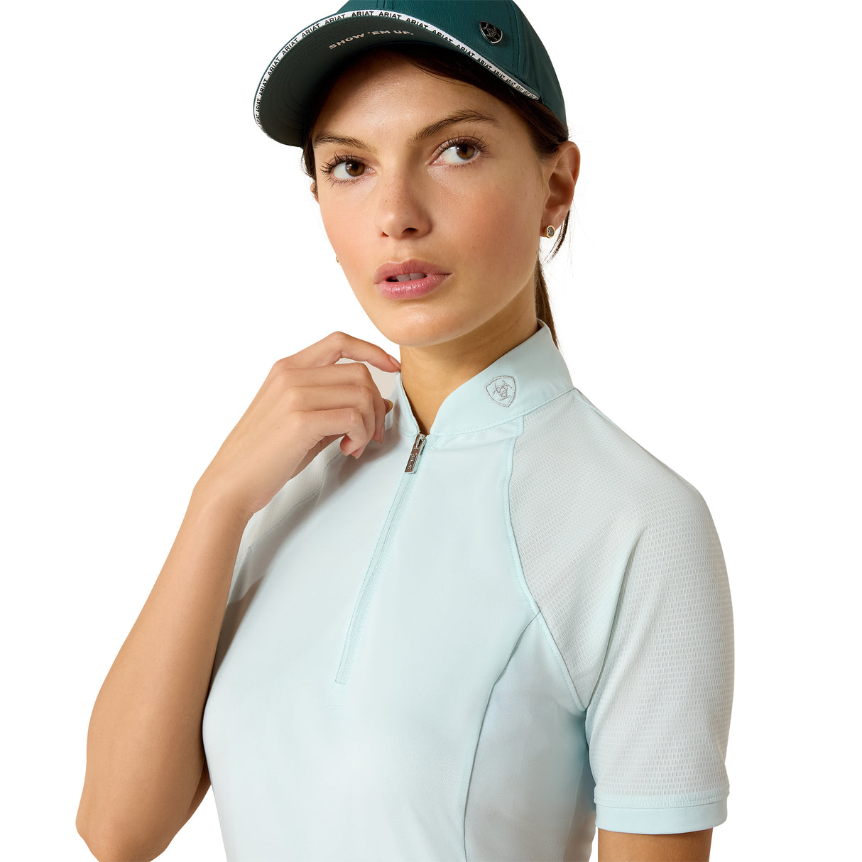 Ariat Women's Soquel 1/4 Zip Baselayer #colour_starlight-blue