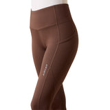 Ariat Women's Breathe Eos Half Grip Recycled Materials Tights #colour_pommel-brown