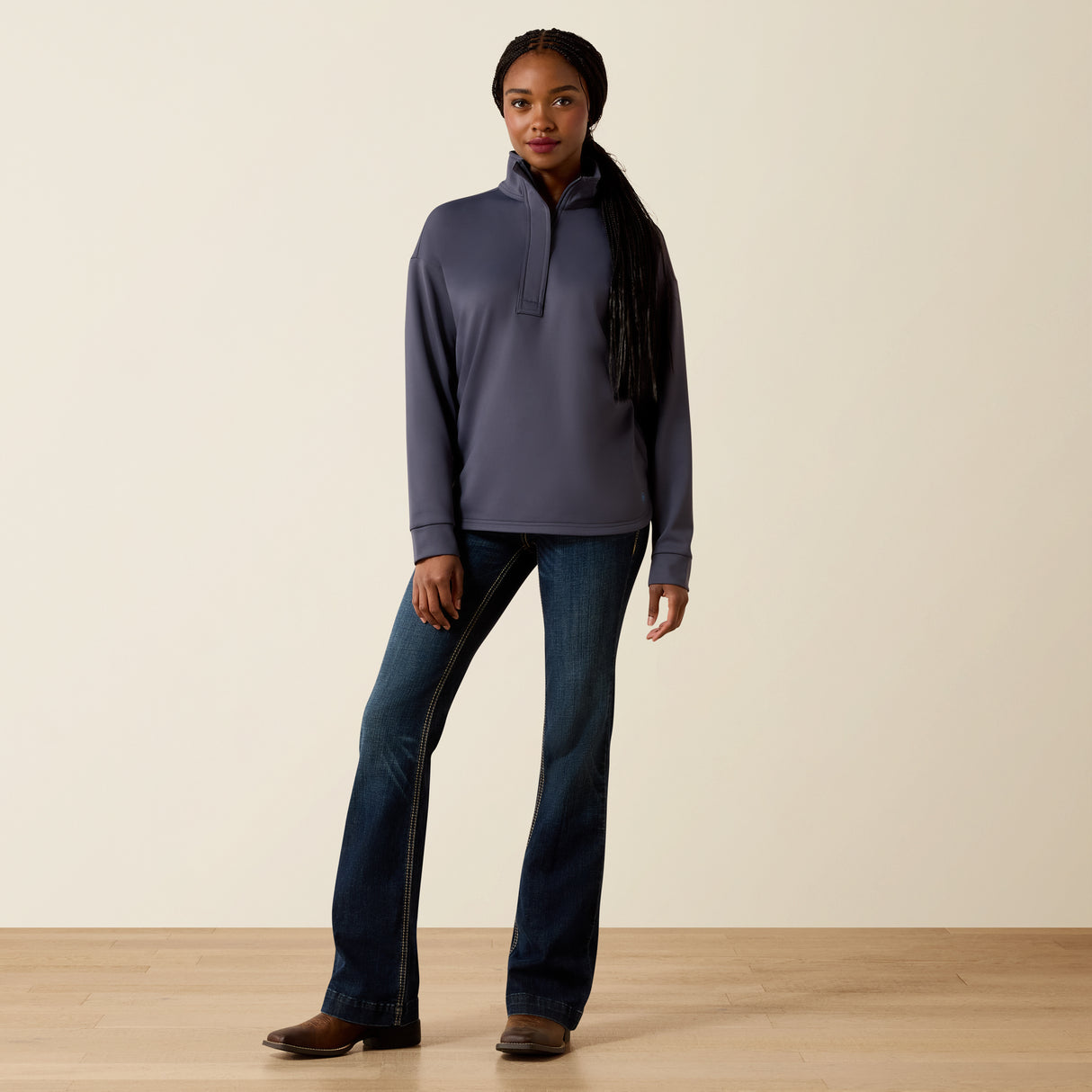 Ariat Women's Breeze Logo 1/2 Zip Sweatshirt