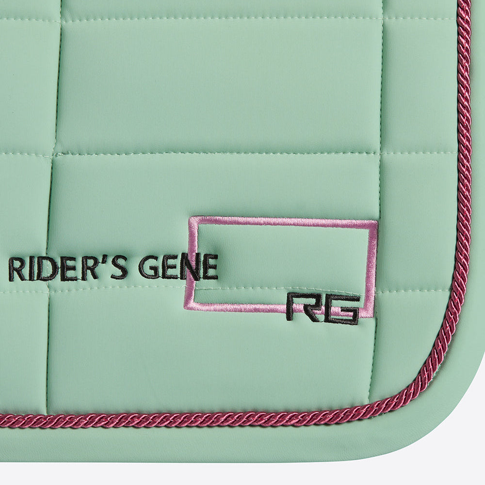 Rider's Gene Jersey Jump Saddle Pad with Trim #colour_meadow-green