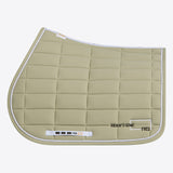 Rider's Gene Jersey Jump Saddle Pad with Trim #colour_moss-gray