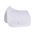 Equestro Dressage Shaped Cotton Saddle Pad #colour_white