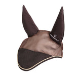 Equestro Cotton Fly Veil And Perforated Mesh Fabric #colour_brown