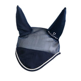 Equestro Cotton Fly Veil And Perforated Mesh Fabric #colour_blue