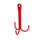 Stubbs Tack Hook Three Prong #colour_red